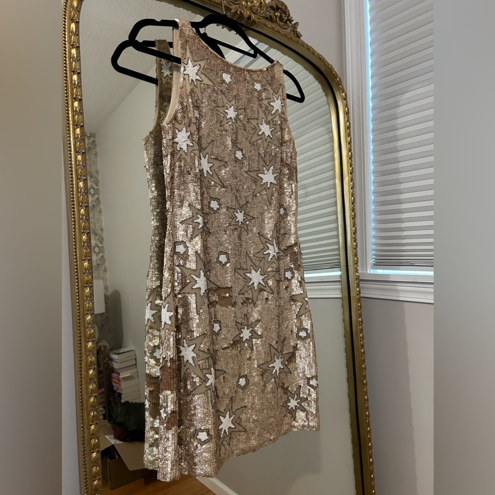 Bhldn gold sequin mini
